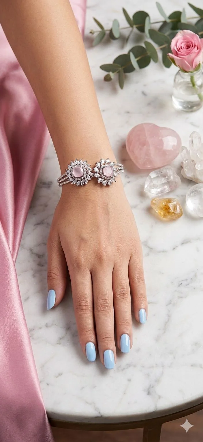 The 'Double Tap' Pink Halo Bracelet